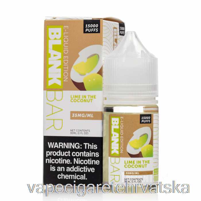 Vape Cigarete Limeta U Kokosu - Prazna Pločica Soli - 30 Ml 50 Mg